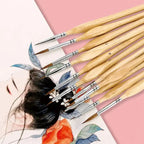 Miniature Detail Brush Set – 11-piece for modeling & art