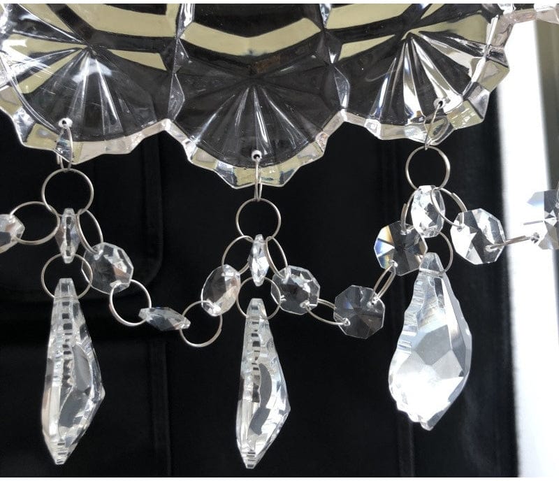 Minimalistic Retro Crystal Glass Pendant Light