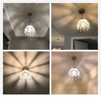 Minimalistic Retro Crystal Glass Pendant Light