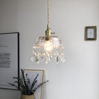 Minimalistic Retro Crystal Glass Pendant Light
