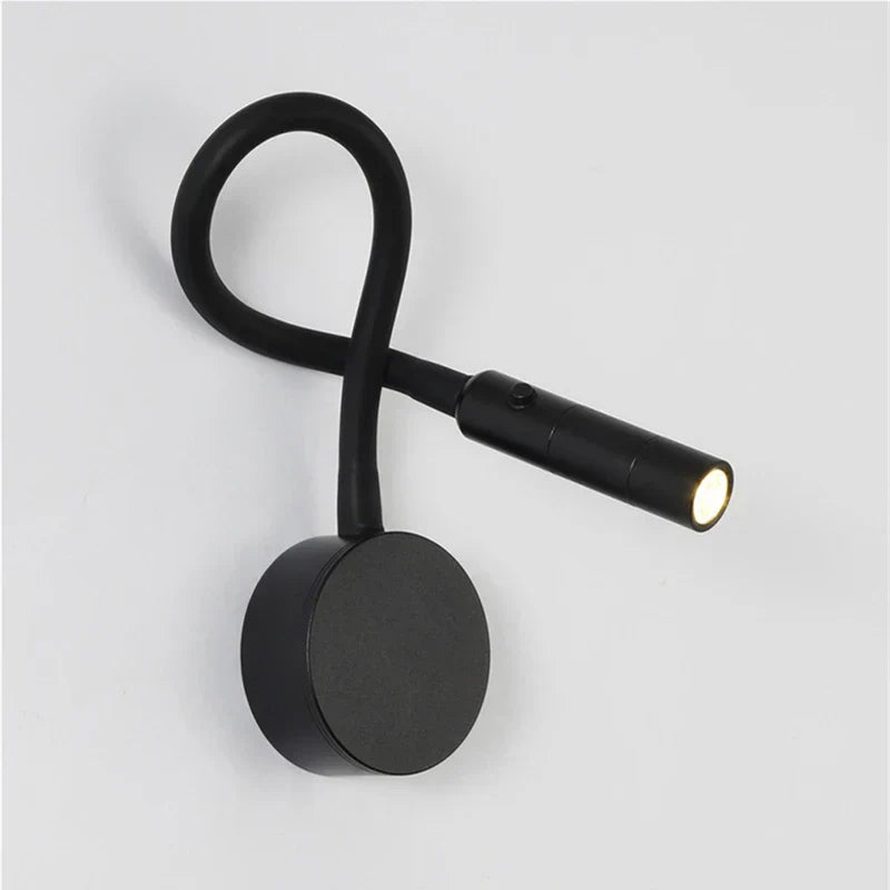 SleekGlow – Minimalist LED Reading Wall Lamp with Adjustable Arm