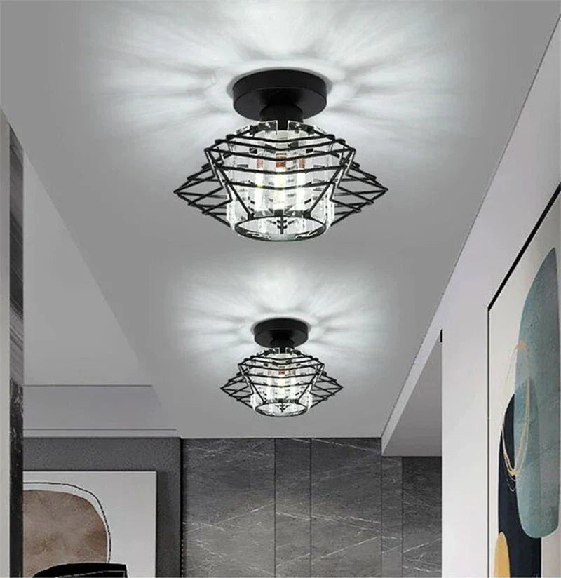 Modern Crystal Ceiling Light – Elegant Nordic Ceiling Lamp for Living Room and Hallway