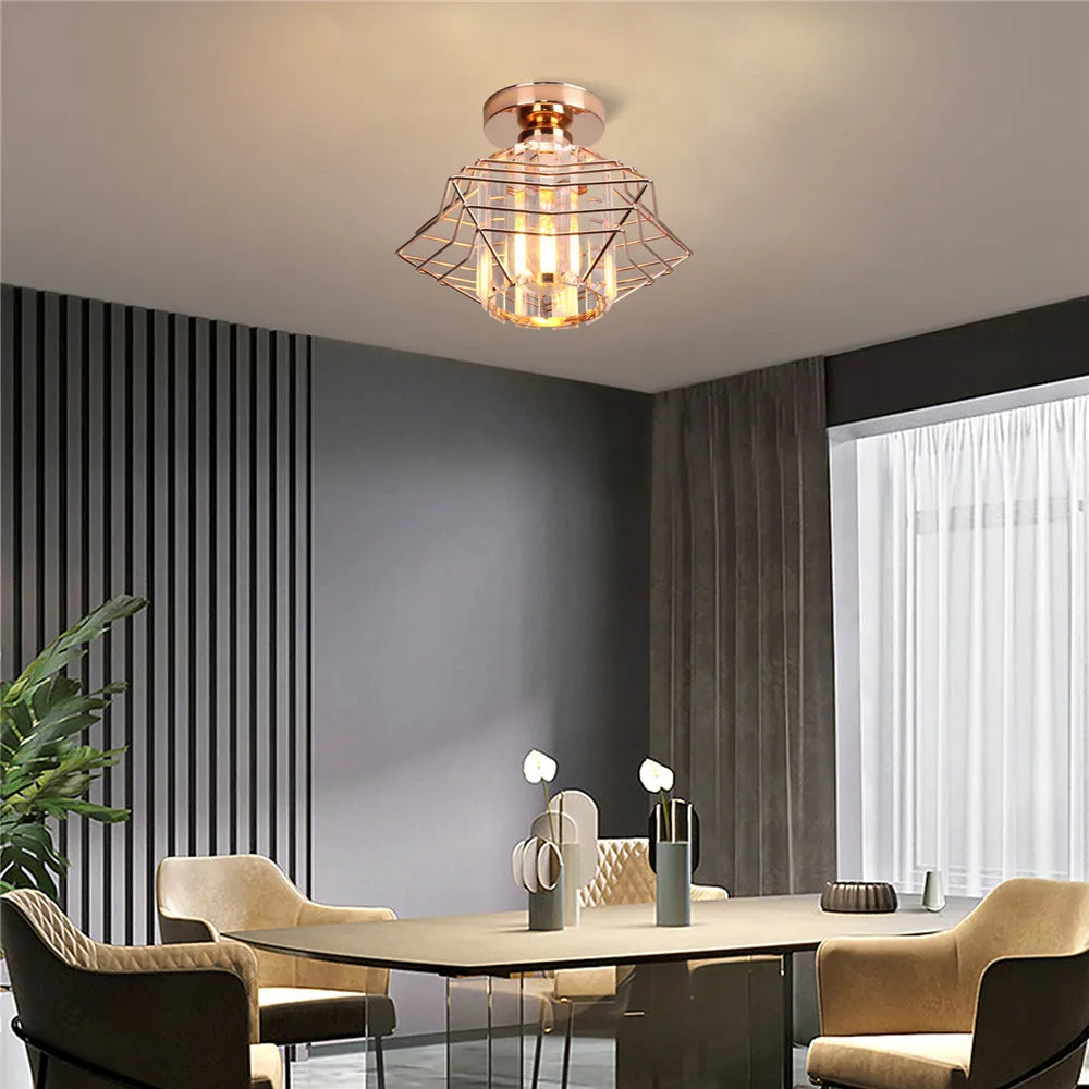 Modern Crystal Ceiling Light – Elegant Nordic Ceiling Lamp for Living Room and Hallway
