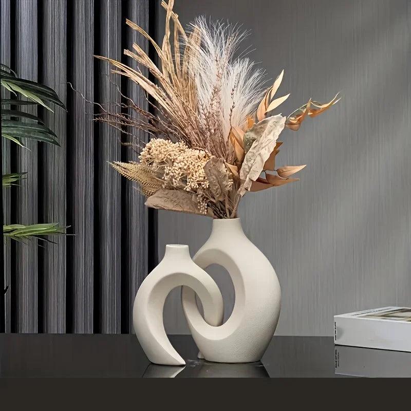 Minimalistic Ceramic Vases Set | Elegant Home Accessories