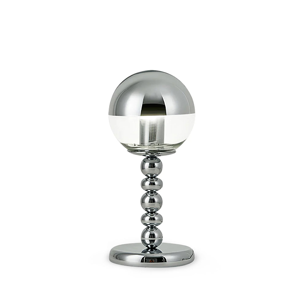 MirrorGlow – Minimalist Chrome Table Lamp