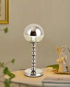 MirrorGlow – Minimalist Chrome Table Lamp