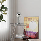 MirrorGlow – Minimalist Chrome Table Lamp