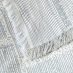 Mixed Tone Geometric Cotton Blanket
