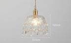 Modern Glass Pendant Lamp – Crystal Clear Design for Living Room & Dining Room