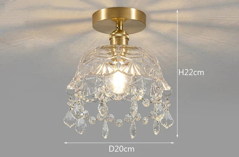 Modern Glass Pendant Lamp – Crystal Clear Design for Living Room & Dining Room