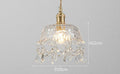 Modern Glass Pendant Lamp – Crystal Clear Design for Living Room & Dining Room