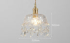 Modern Glass Pendant Lamp – Crystal Clear Design for Living Room & Dining Room