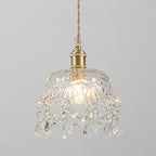 Modern Glass Pendant Lamp – Crystal Clear Design for Living Room & Dining Room