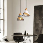 Modern Pendant Lights – Stylish Hanging Light made of Wood and Metal for Dining Room and Kitchen