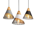 Modern Pendant Lights – Stylish Hanging Light made of Wood and Metal for Dining Room and Kitchen