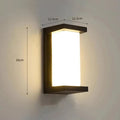 Modern LED wall light for outdoor use, energy-saving and weatherproof