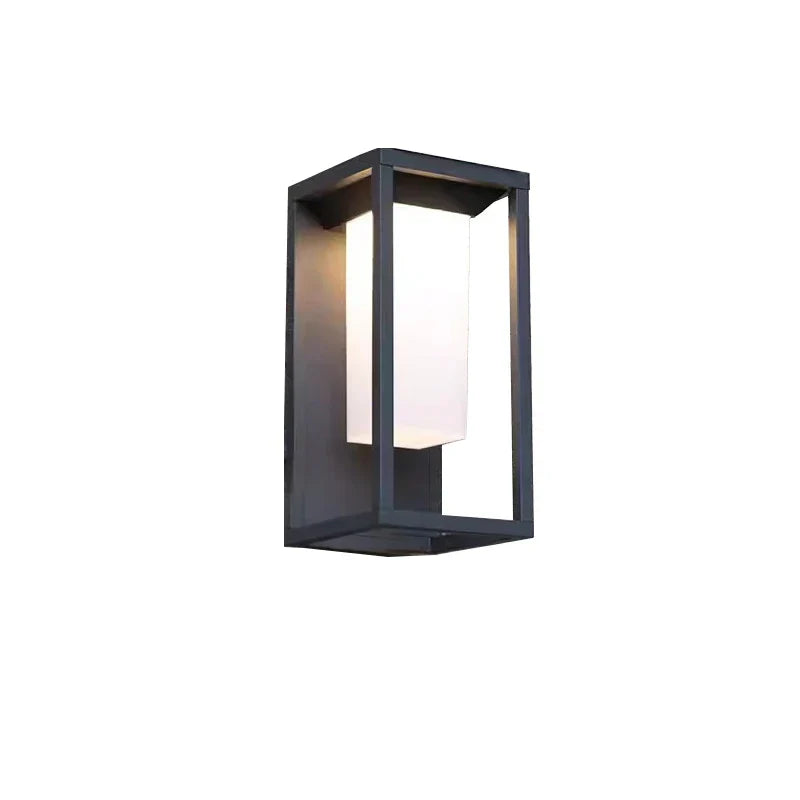 Modern LED wall light for outdoor use, energy-saving and weatherproof