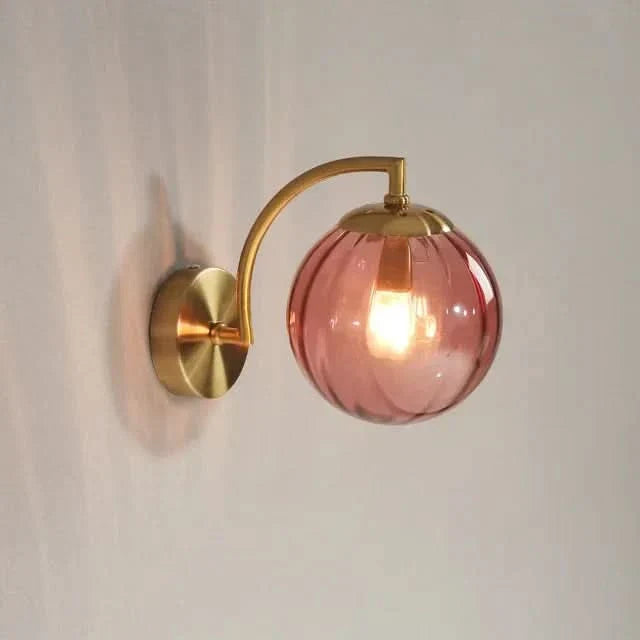 LuxeCrystal Modern Glass Wall Lamp