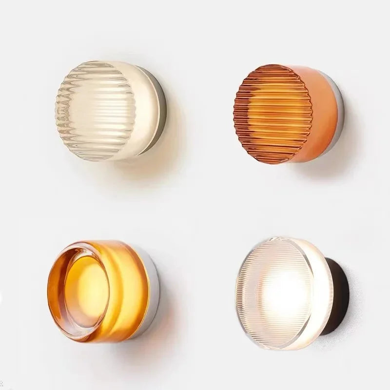 Modern round wall lamp for atmospheric elegance