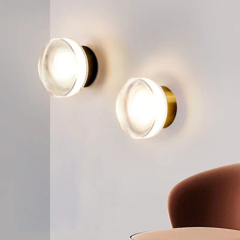 Modern round wall lamp for atmospheric elegance