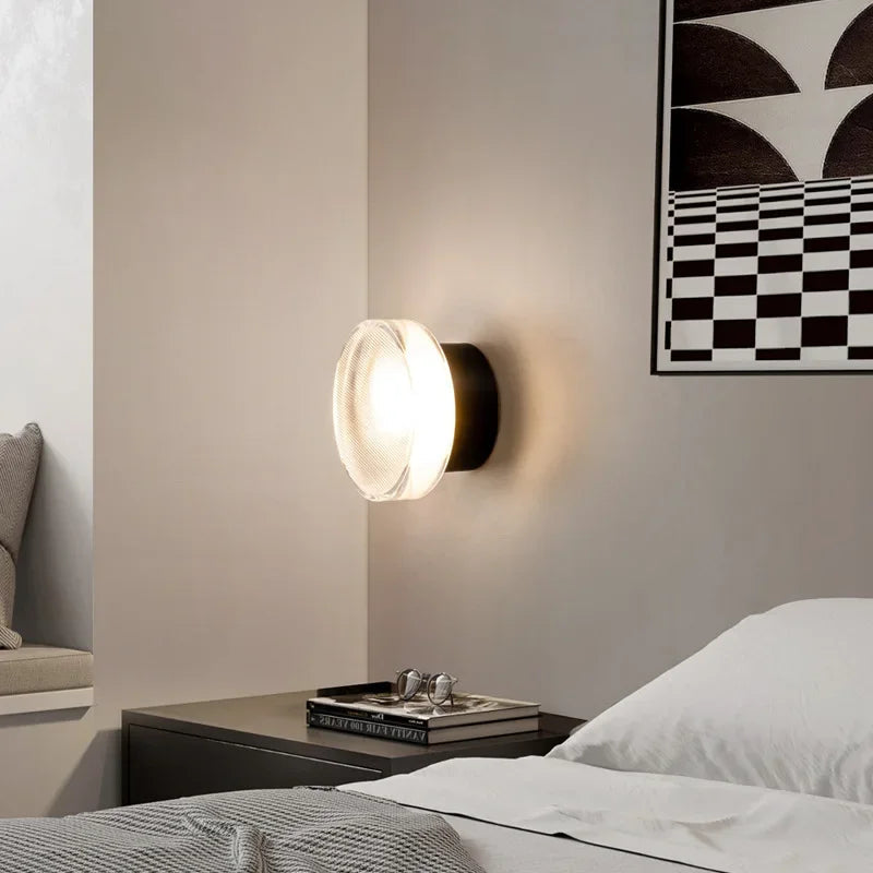 Modern round wall lamp for atmospheric elegance