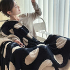Modern Polka Dot Fleece Blanket