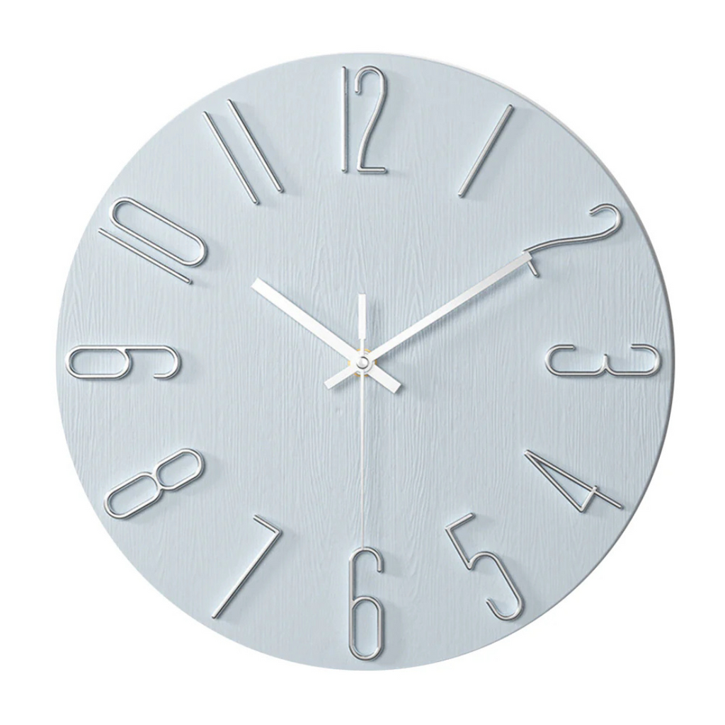 Silent Quartz Wall Clock with Modern Design