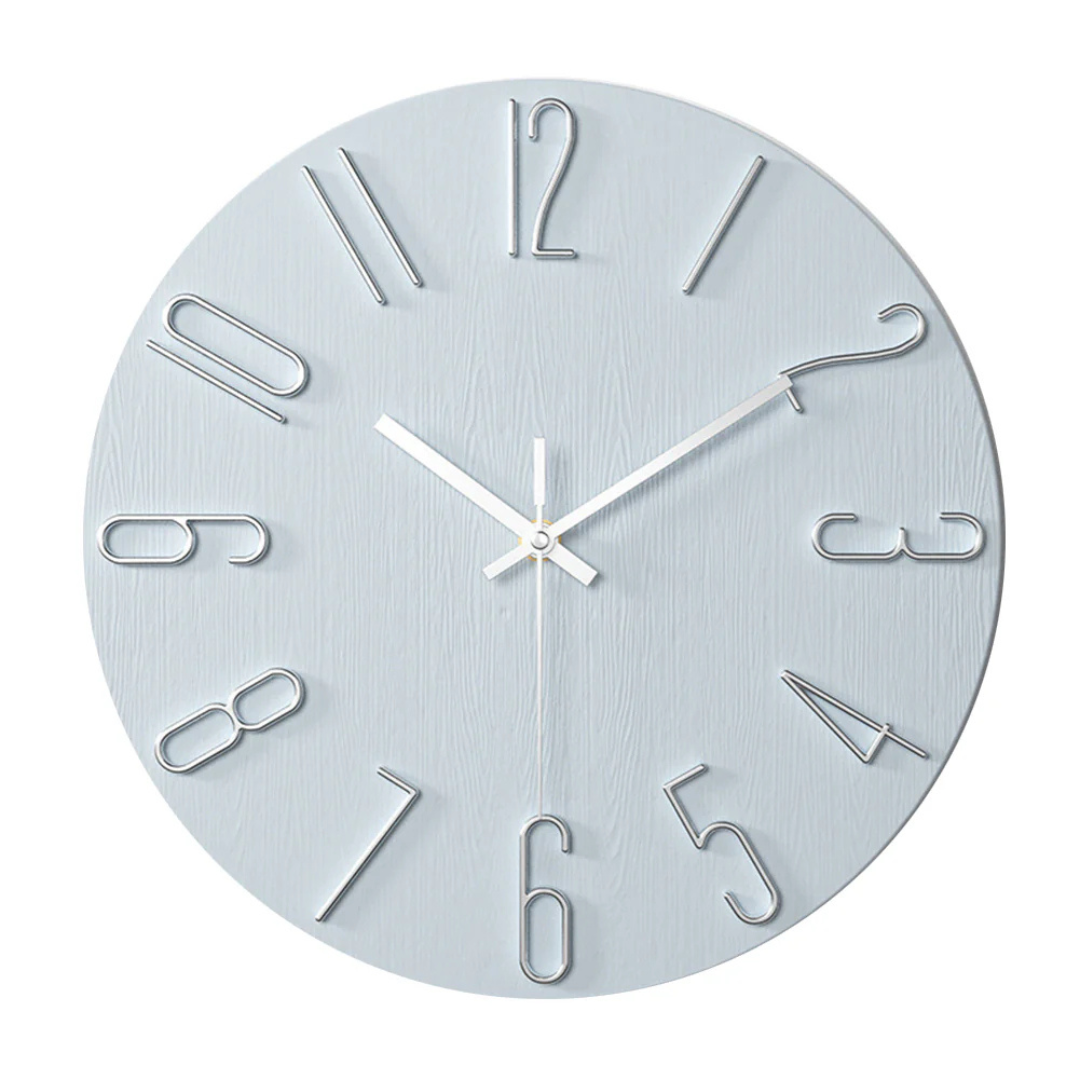 Silent Quartz Wall Clock with Modern Design