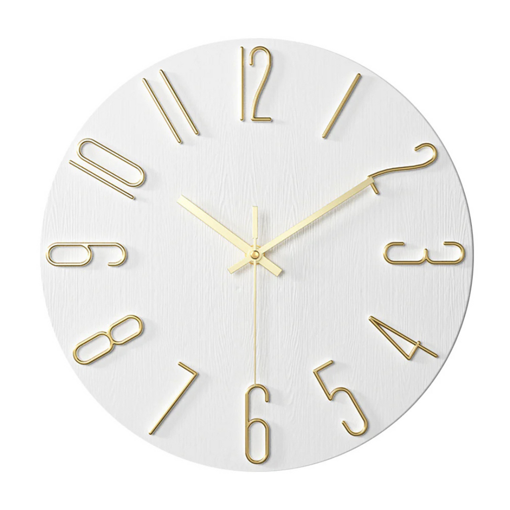 Silent Quartz Wall Clock with Modern Design