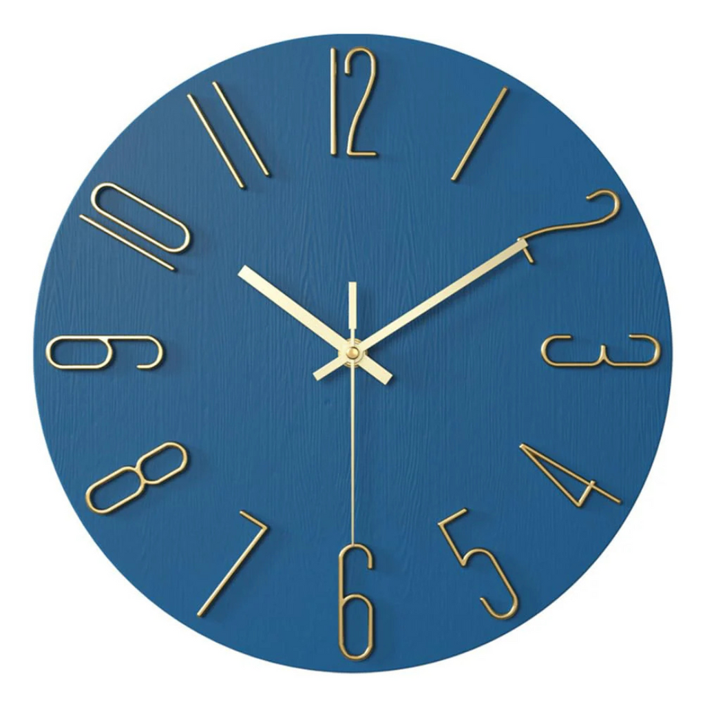 Silent Quartz Wall Clock with Modern Design