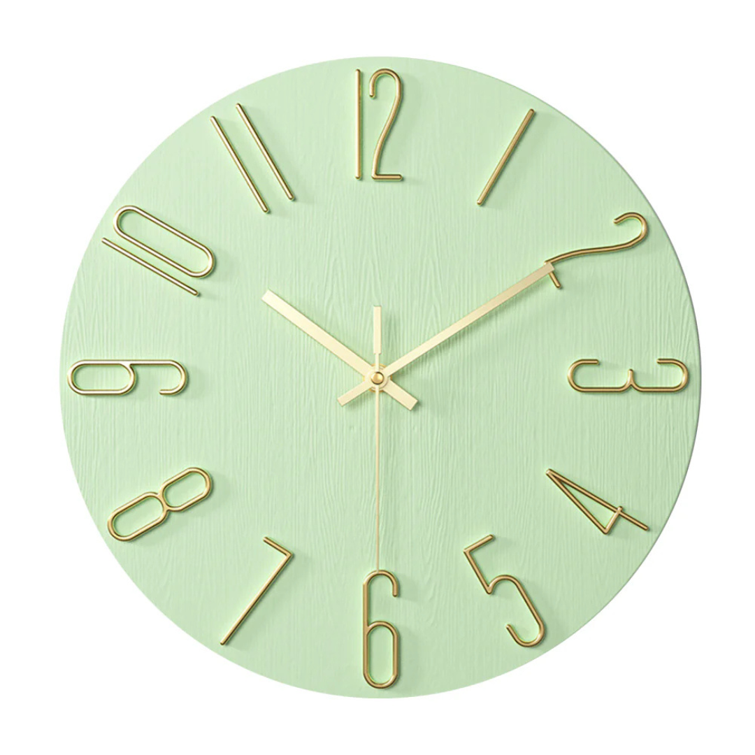 Silent Quartz Wall Clock with Modern Design
