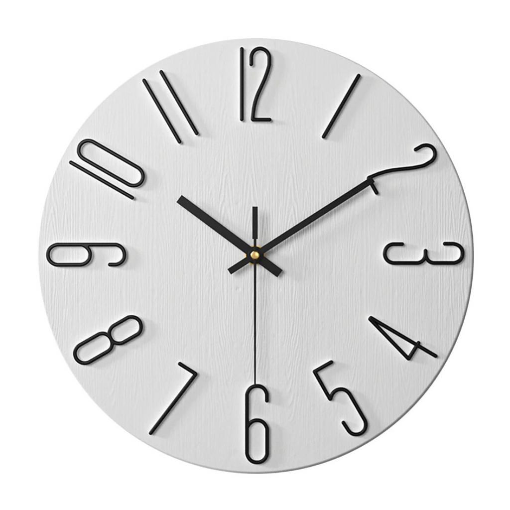 Silent Quartz Wall Clock with Modern Design
