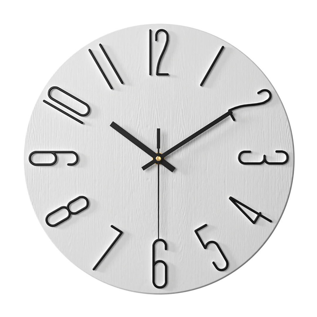 Silent Quartz Wall Clock with Modern Design
