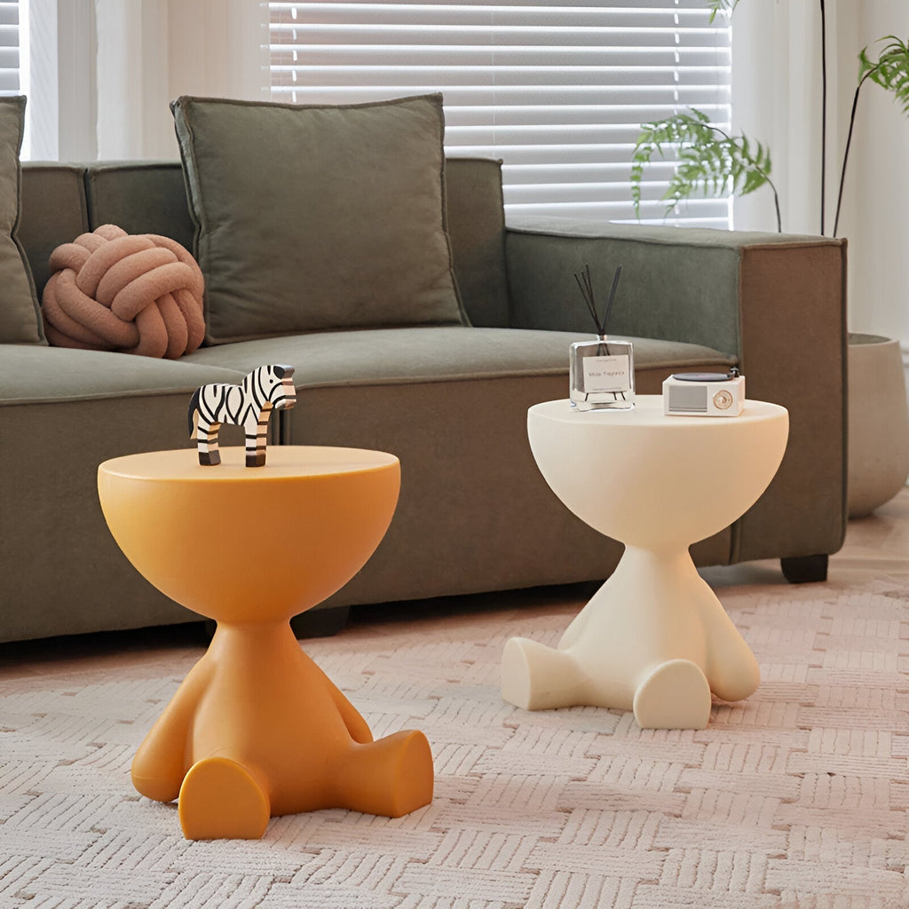 Modern Round Plastic Side Table