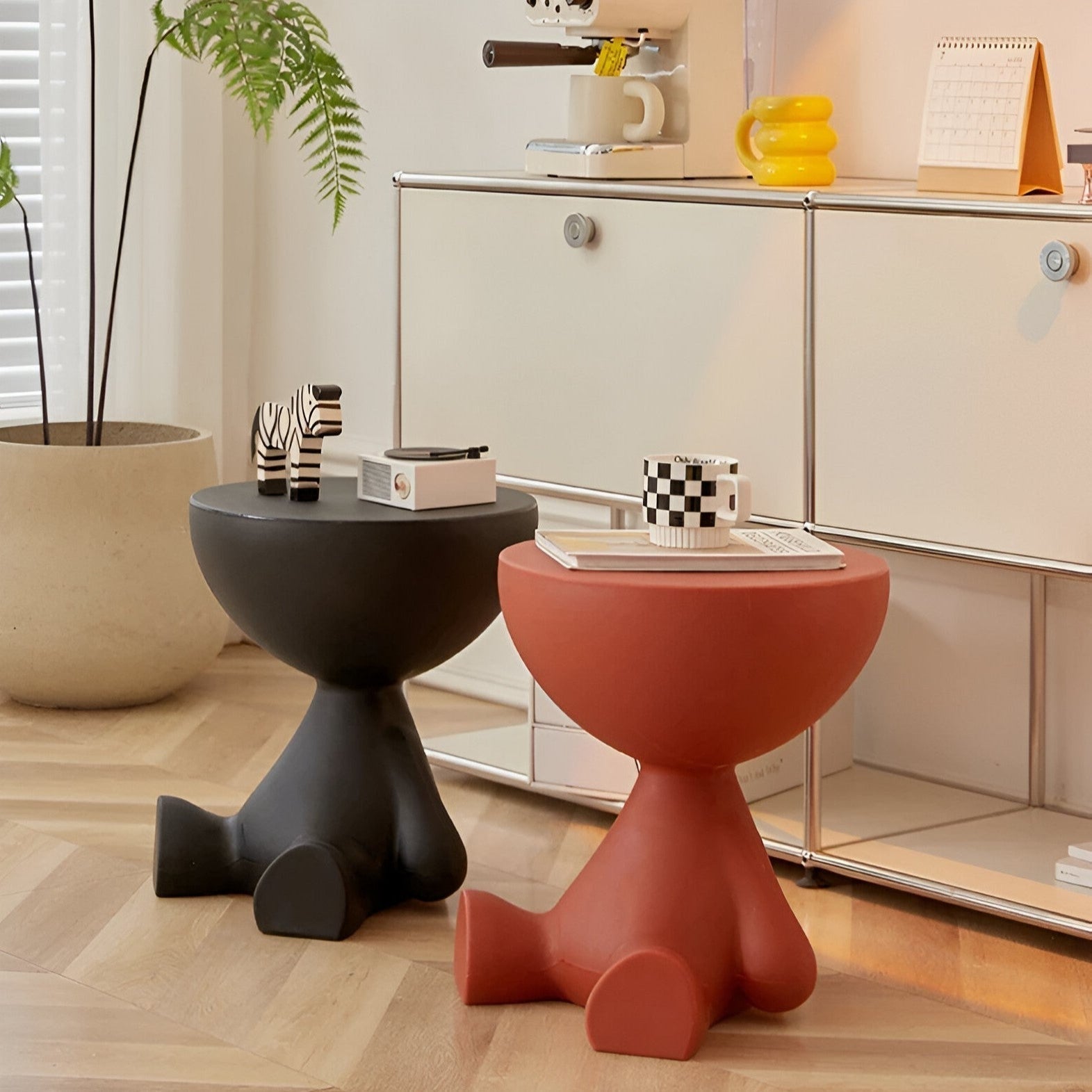 Modern Round Plastic Side Table