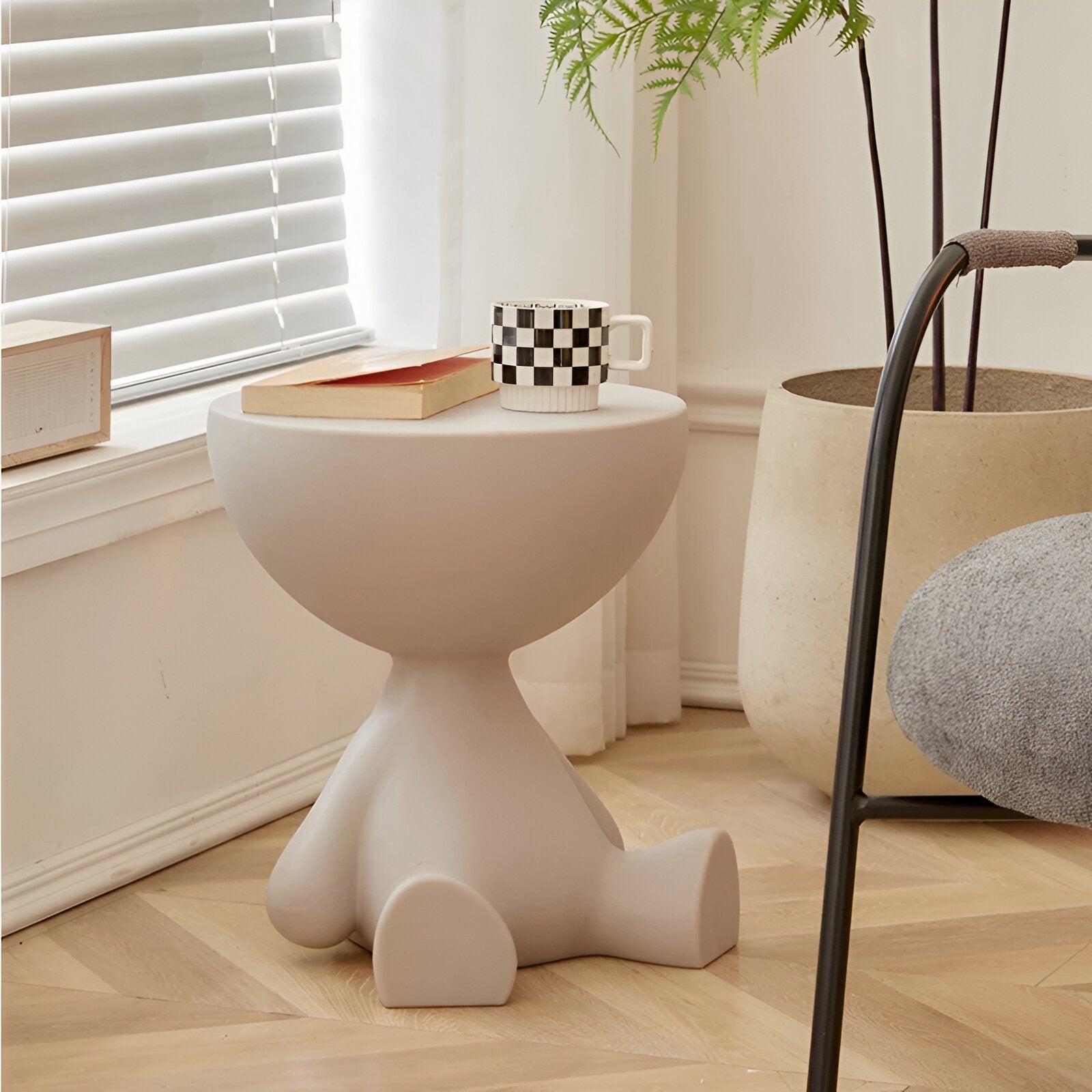 Modern Round Plastic Side Table