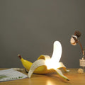 Fashionable lamp in the shape of a banana providing fun lighting