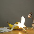 Fashionable lamp in the shape of a banana providing fun lighting