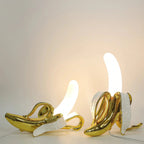 Fashionable lamp in the shape of a banana providing fun lighting