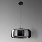 Designer hanging lamp made of glass