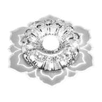 Elegant crystal ceiling light with LED – Modern lighting for living spaces
