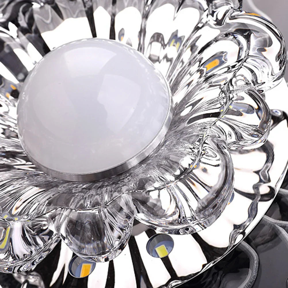 Elegant crystal ceiling light with LED – Modern lighting for living spaces