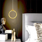 Elegant Double Ring Pendant Light | DuoGlow