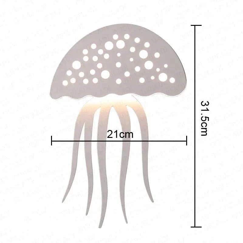 GlimmerCoral Jellyfish LED Wall Lamp