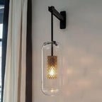 Modern LED Wall Light with Glass Cover for Bedroom and Living Room