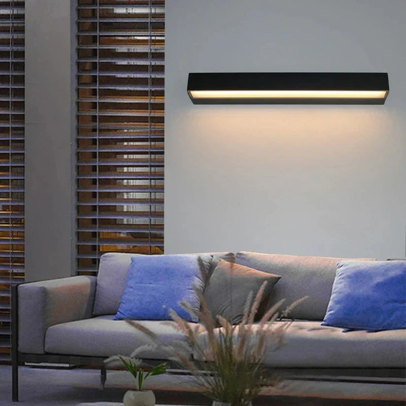 Modern LED wall light for outdoor use - weatherproof, energy-saving, ideal for garden and terrace