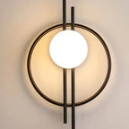 Modern LED Wall Lamp with Sphere Glass - Stylish Wall Light for Bedroom & Living Room