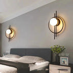 Modern LED Wall Lamp with Sphere Glass - Stylish Wall Light for Bedroom & Living Room