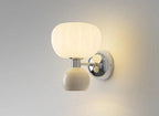 Modern wall sconce with glass lampshade – Elegant LED wall light for bedroom & living room