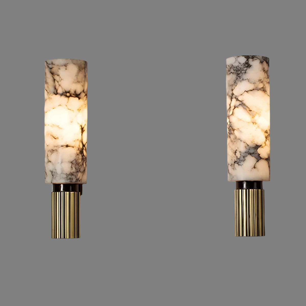 Elegant Wall Light with Stylish Marble Inspired Pattern